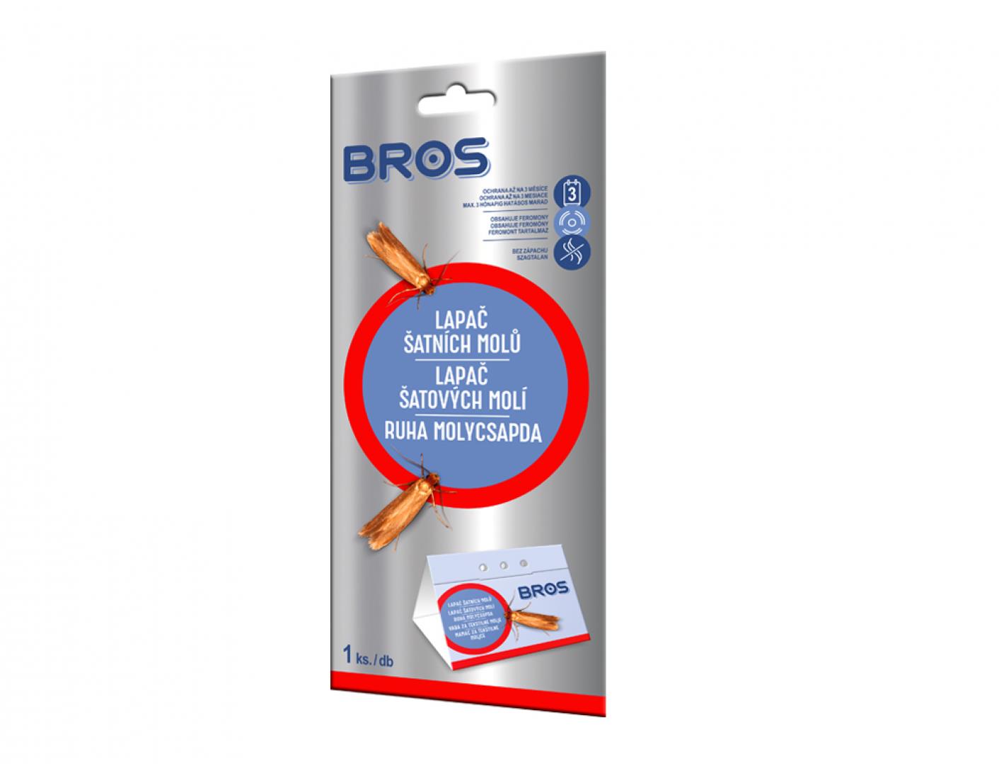 Lapač BROS na odevné mole, 1 ks