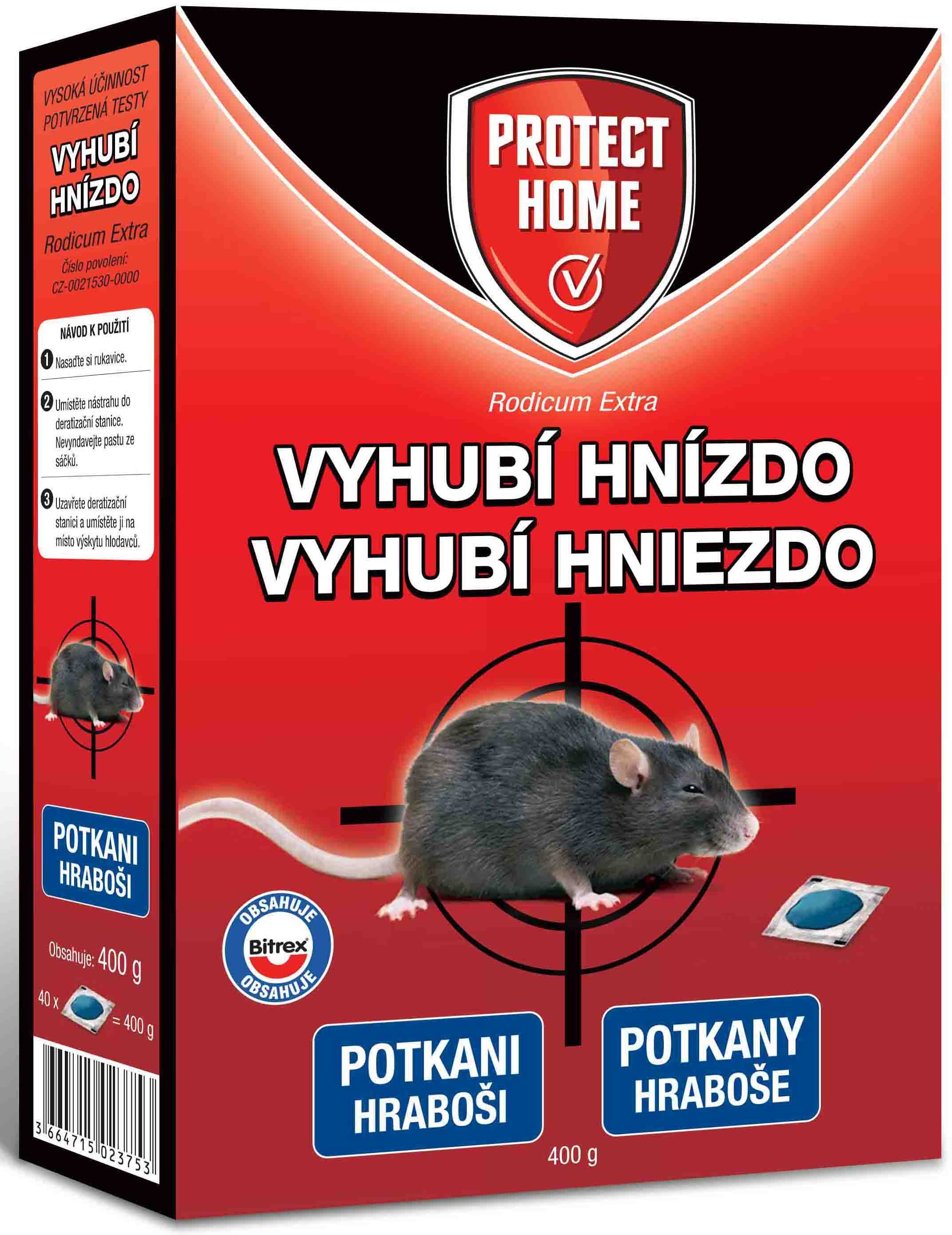 SBM Rodenticid RODICUM EXTRA – mäkká návnada, 400 g