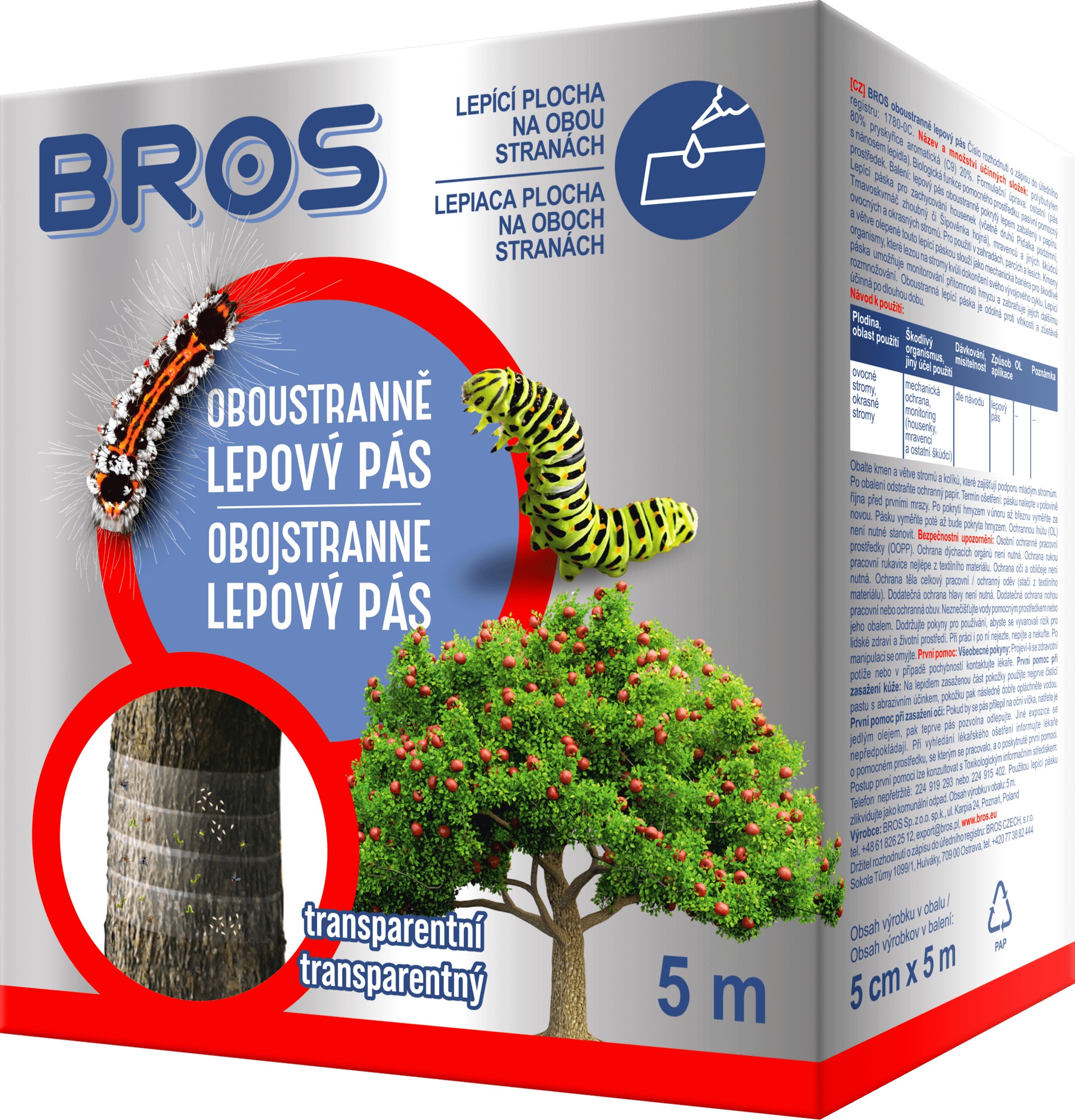 Lepiaca páska BROS obojstranná, 5 m