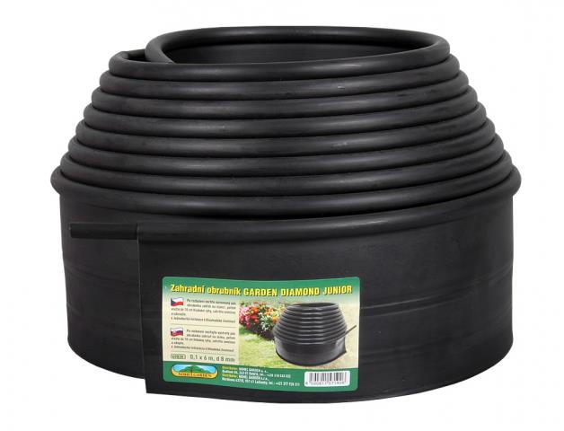 GARDEN DIAMOND Obruba JUNIOR, 0.1 × 6 m, čierna