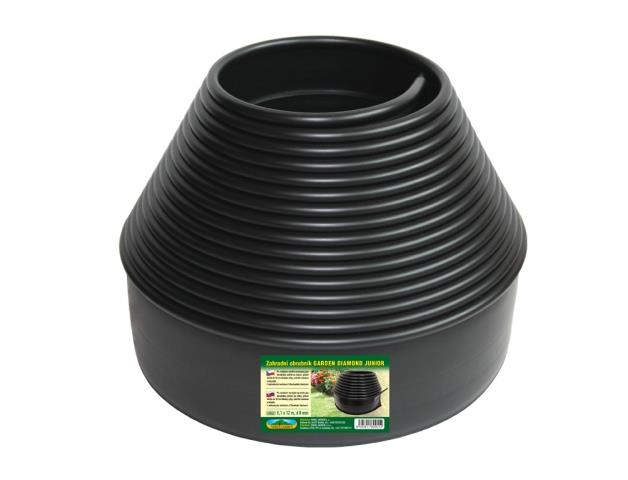 GARDEN DIAMOND Trávnikový lem JUNIOR, 0.1 × 12 m, čierny