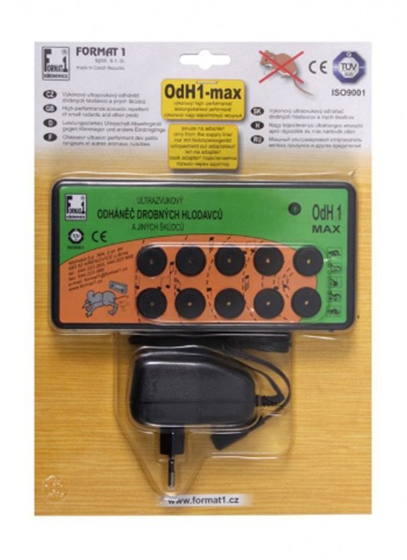 Odháňač kún, myší a potkanov MAX ultrazvukový s adaptérom