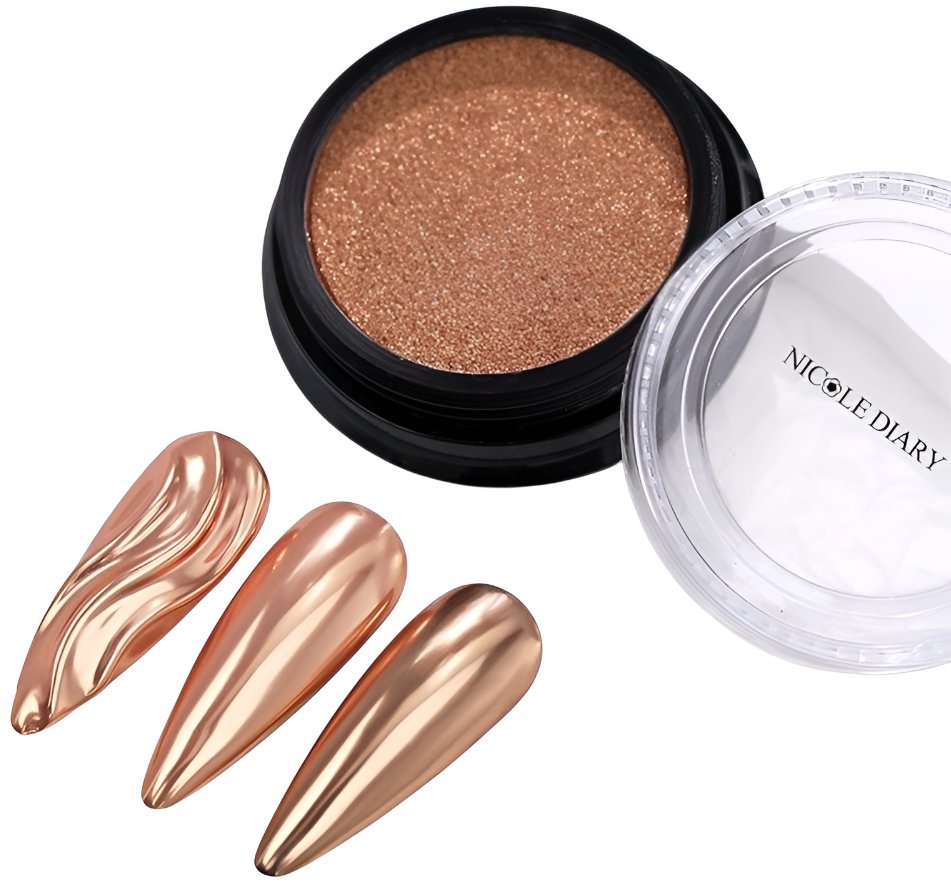 NICOLE DIARY Chrómový pigment na nechty so zrkadlovým efektom Solid chrome 4