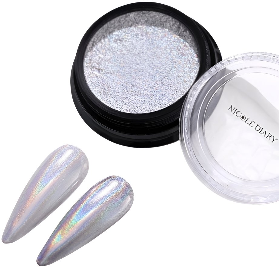 NICOLE DIARY Chrómový pigment na nechty so zrkadlovým efektom Solid chrome 11