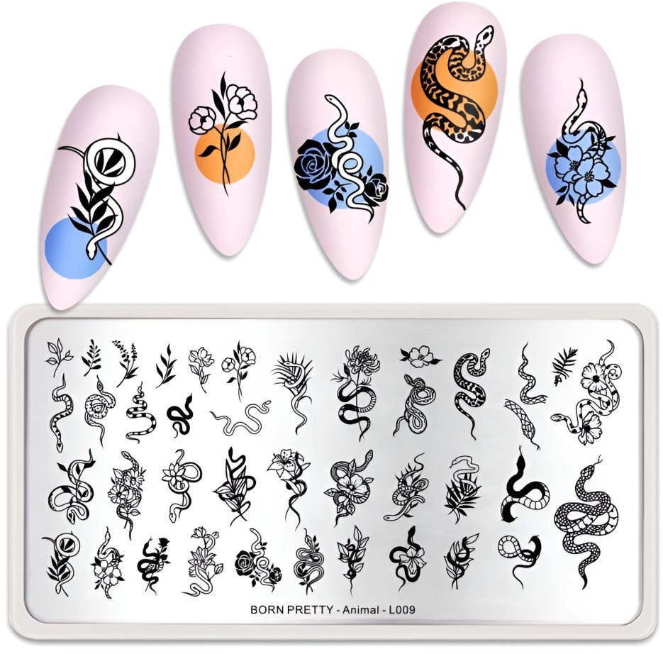 BORN PRETTY Šablóny na nechty Animal L009