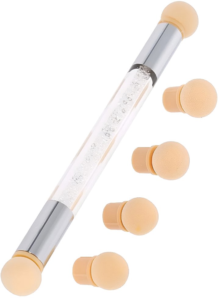 COSMONAIL Obojstraný aplikátor na ombré a 4 ks hubiek