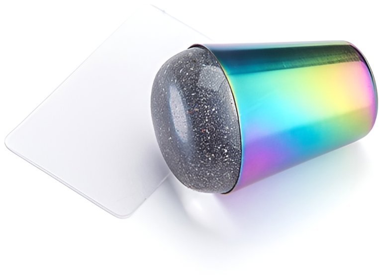 BAFI Silikónová pečiatka 2 v 1 a stierka, dúhové