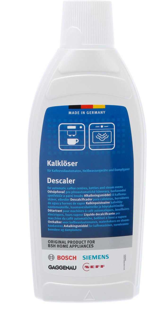BOSCH 00312521 Tekutý odvápňovací prostriedok pre kávovary, rýchlovarné kanvice a parné rúry 500 ml