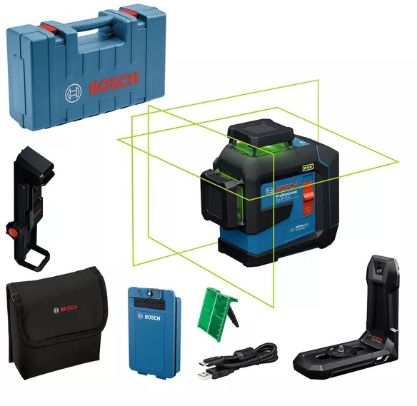 BOSCH Professional Krížový laser GLL 80-33 G + LB10 + DK20, 0.601.065.501 (1× 3 Ah)