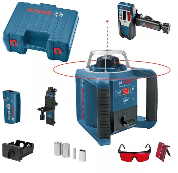 BOSCH Professional Stavebný rotačný laser GRL 300 HV + LR 1 Lboxx, 0.601.061.504