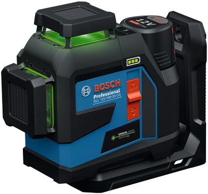 BOSCH Professional Čiarový laser GLL 12V-100-33 CG 0.601.065.400 (4× AA batéria)