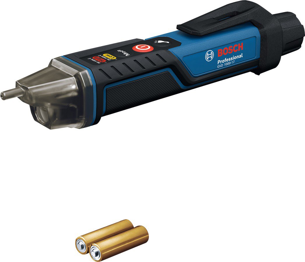 BOSCH Professional Skúšačka napätia GVD 1000-17 0.601.077.000 (2× AAA batérie)