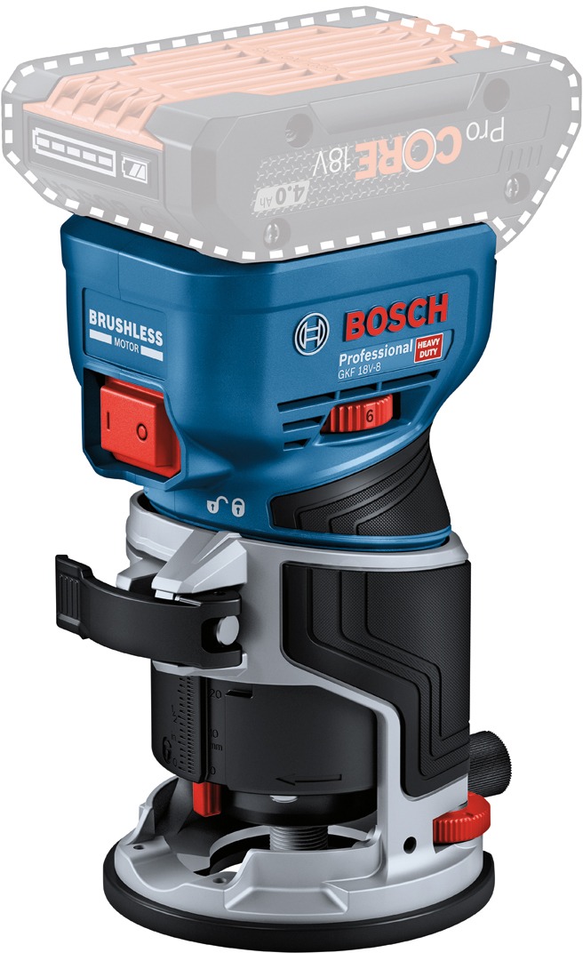 BOSCH Frézka GKF 18V-8 0.601.6C2.000 (bez AKU)