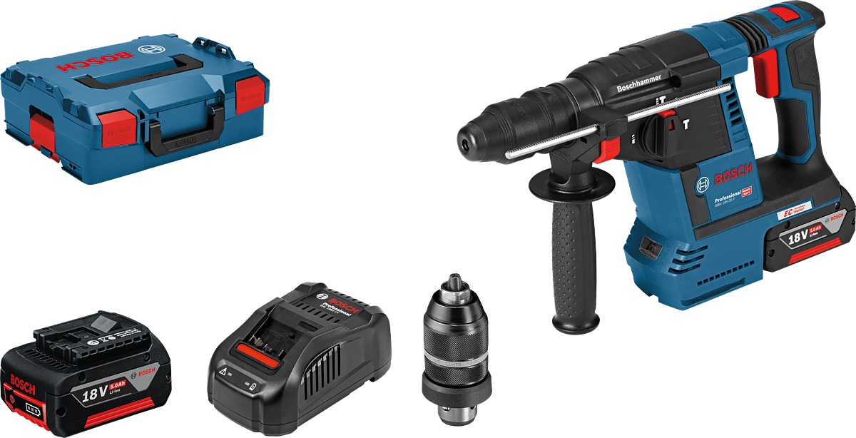BOSCH Professional Vŕtacie kladivo GBH 18V-26 F 0.611.910.007 (2×5 Ah)