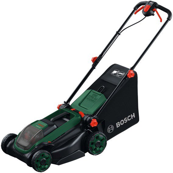 BOSCH Akumulátorová rotačná kosačka Rotak 18V2-38, 0.600.8B9. P00 (2× 4 Ah)
