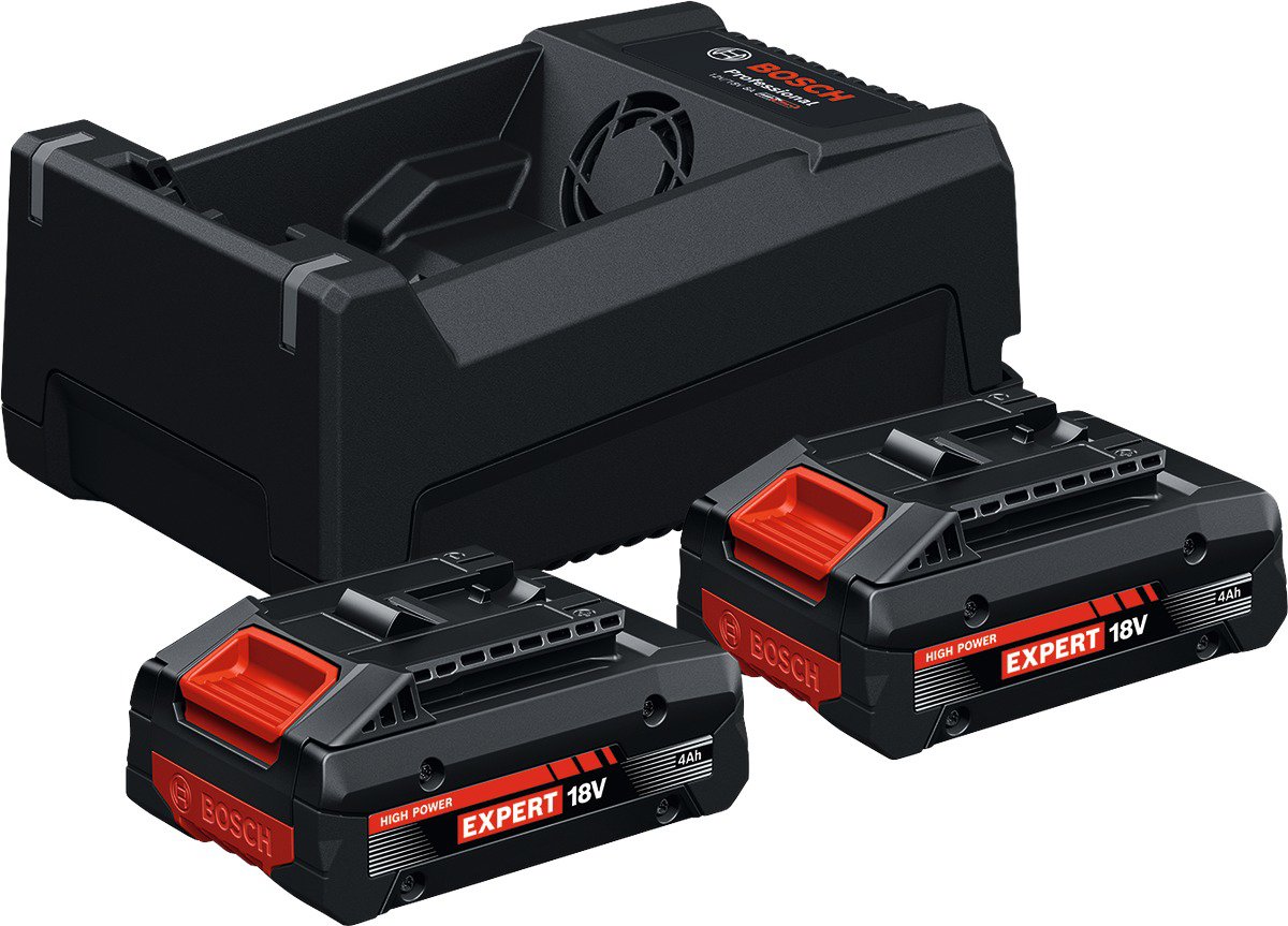 BOSCH Professional 2× akumulátor EXBA 18V-40 + nabíjačka GAL 12V/18V-80 1.600.A03.73J