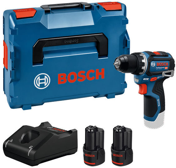 BOSCH Professional Vŕtačka AKU GSR 12V-32, nabíjačka GAL 12V – 40, L-BOXX 0.601.9N7.007 (2× 3 Ah)