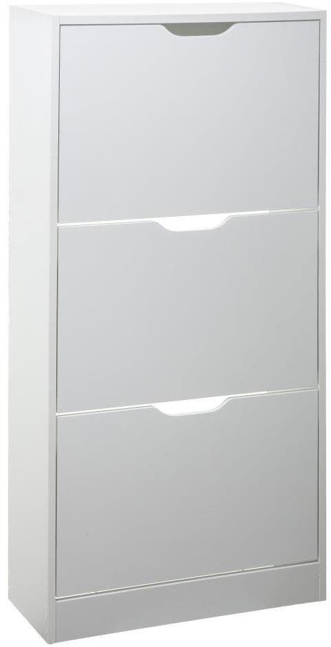 5five Simply Smart Komoda na topánky úzka, 60 × 24 × 118 cm, biela