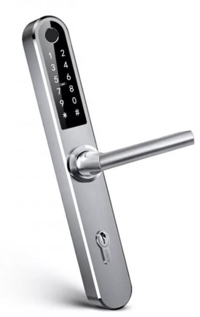 BOT inteligentná kľučka TTLock H1, 90 mm, strieborná