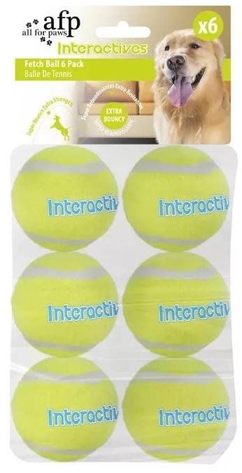 BOT Tenisové loptičky pre psov – 6,5 cm (6 ks)