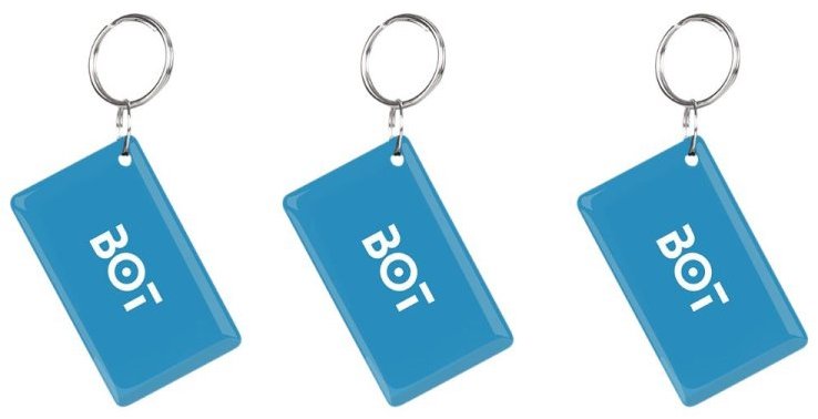 BOT Prístupový bezkontaktný čip RFID, 13,56 MHz, 3 ks