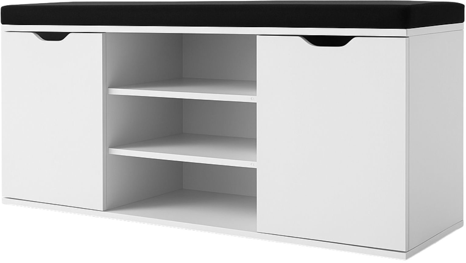 BOXIMO Porta Botník so sedadlom 103 × 30 × 46 cm, biely
