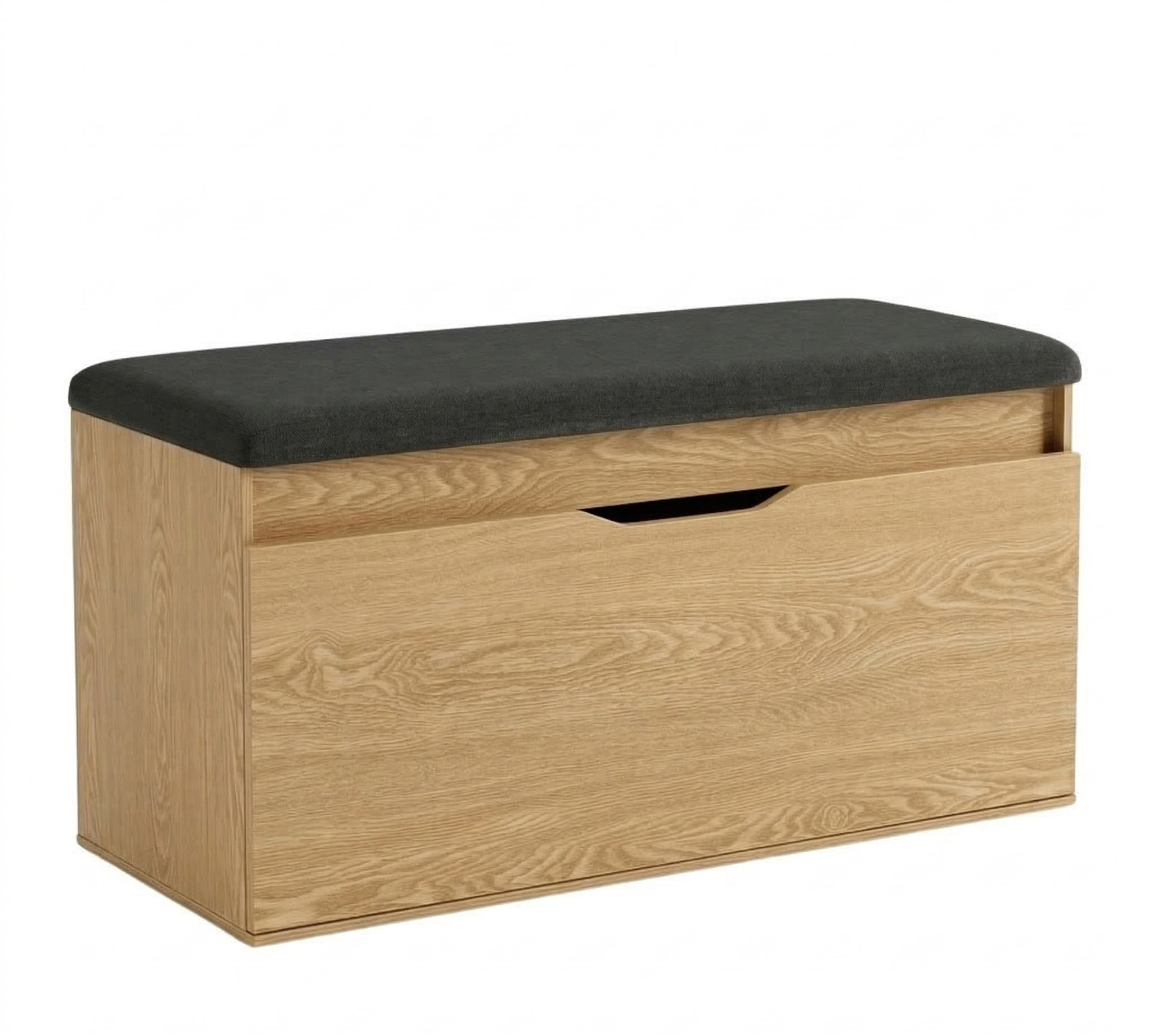 BOXIMO Botník so sedadlom a úložným priestorom TORI, 100 × 50 × 35 cm, hnedý
