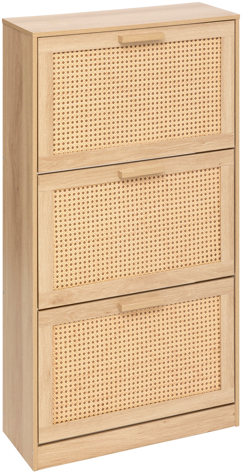 5five Simply Smart Botník Úzka vysoká skrinka na topánky CANE, viedenský výplet, 60 × 24 × 113 cm