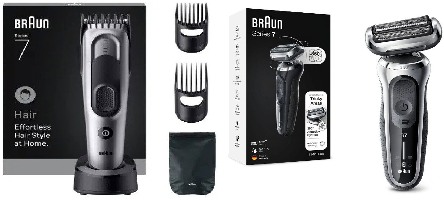 Braun Series 7 71-S1000s + Braun Series 7 HC7590