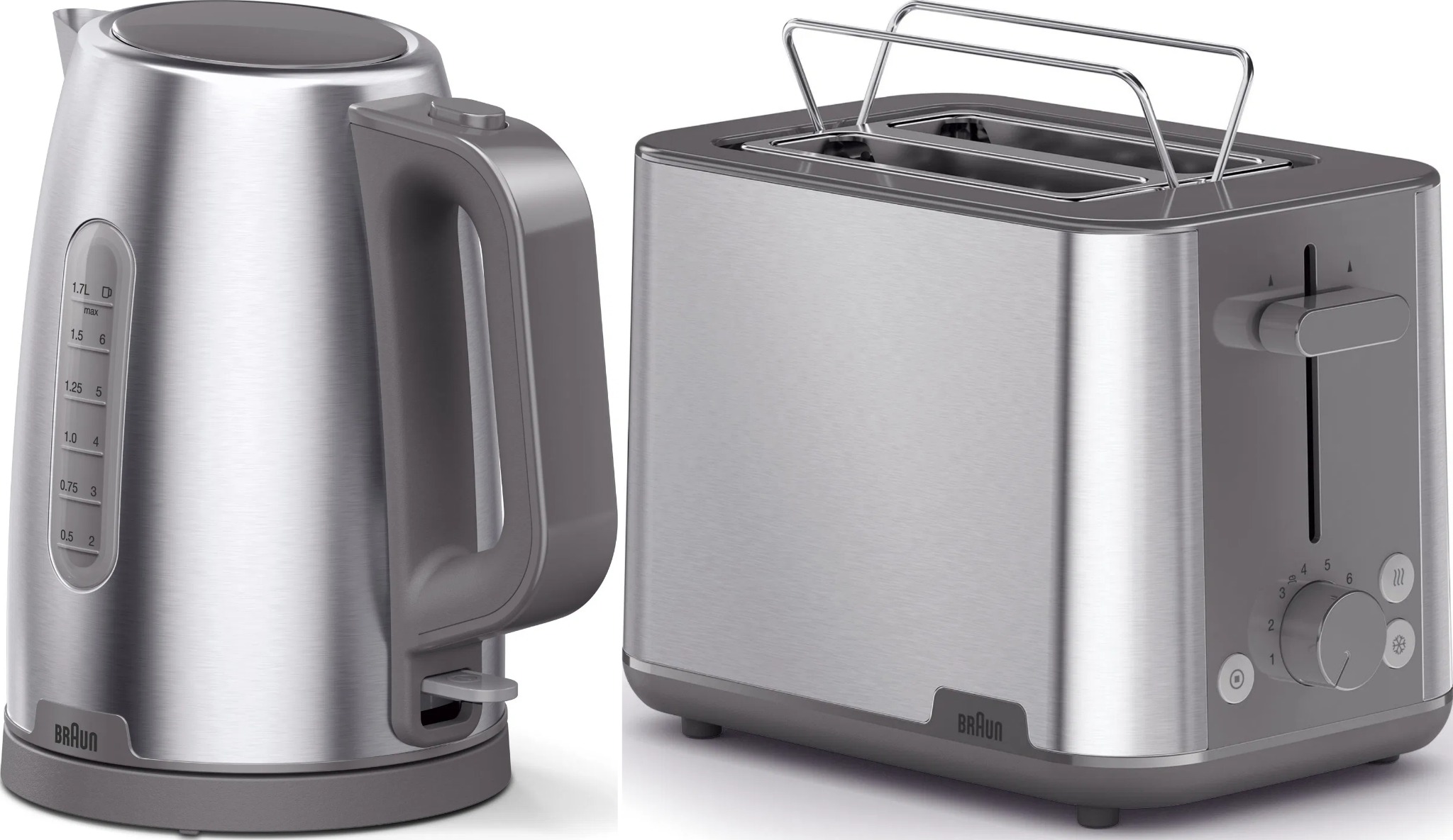 Raňajková kolekcia Braun PurShine – sivá (WK1500. GY & HT1510. GY)