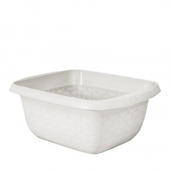 Branq Obdĺžnikový lavór/misa Cotton 16 l – antická biela