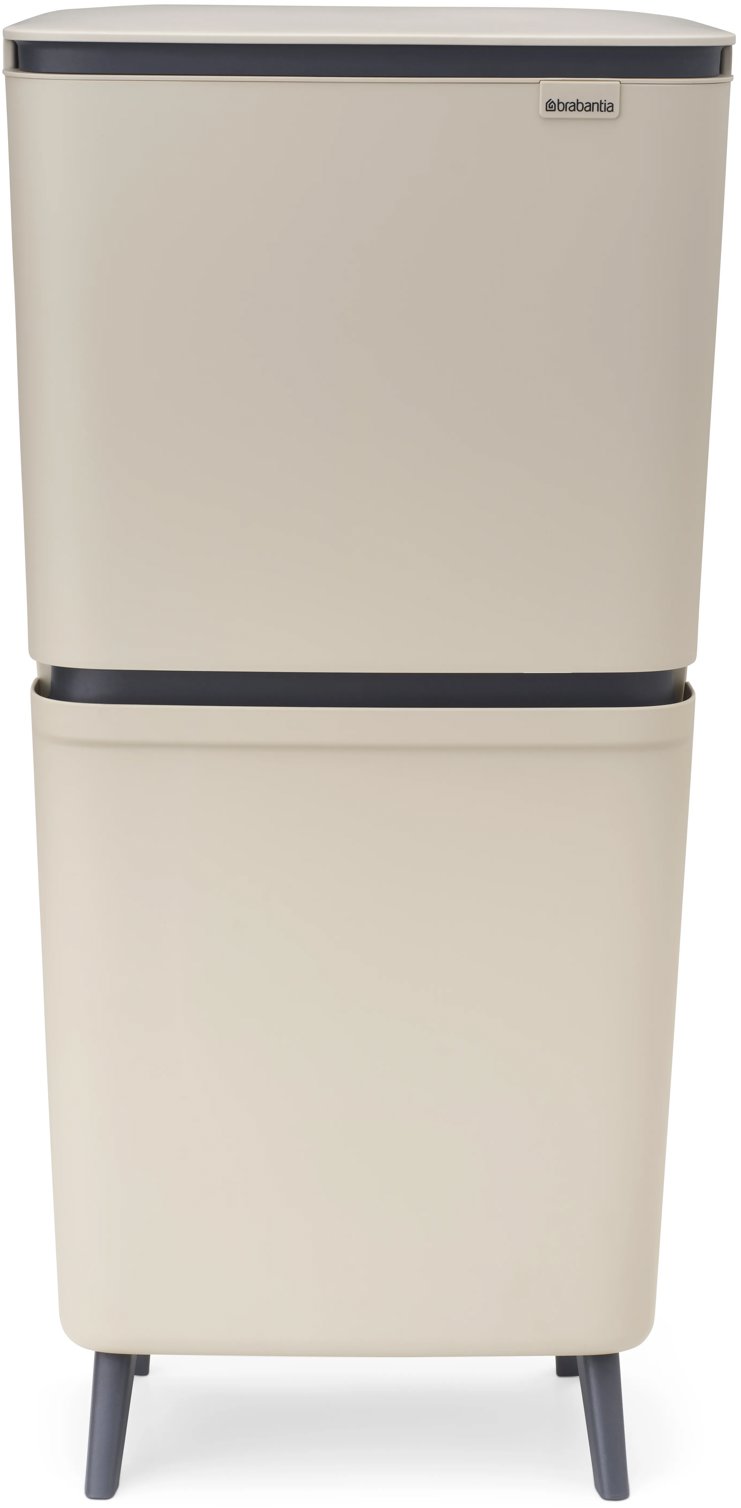 Brabantia Odpadkový kôš SortUp Hi na triedenie odpadu, 10 + 10 + 25 l, soft beige