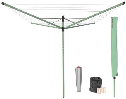 Brabantia Lift-O-Matic 50 m, príslušenstvo, zelený