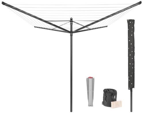 Brabantia Lift-O-Matic 50 m, príslušenstvo, antracit