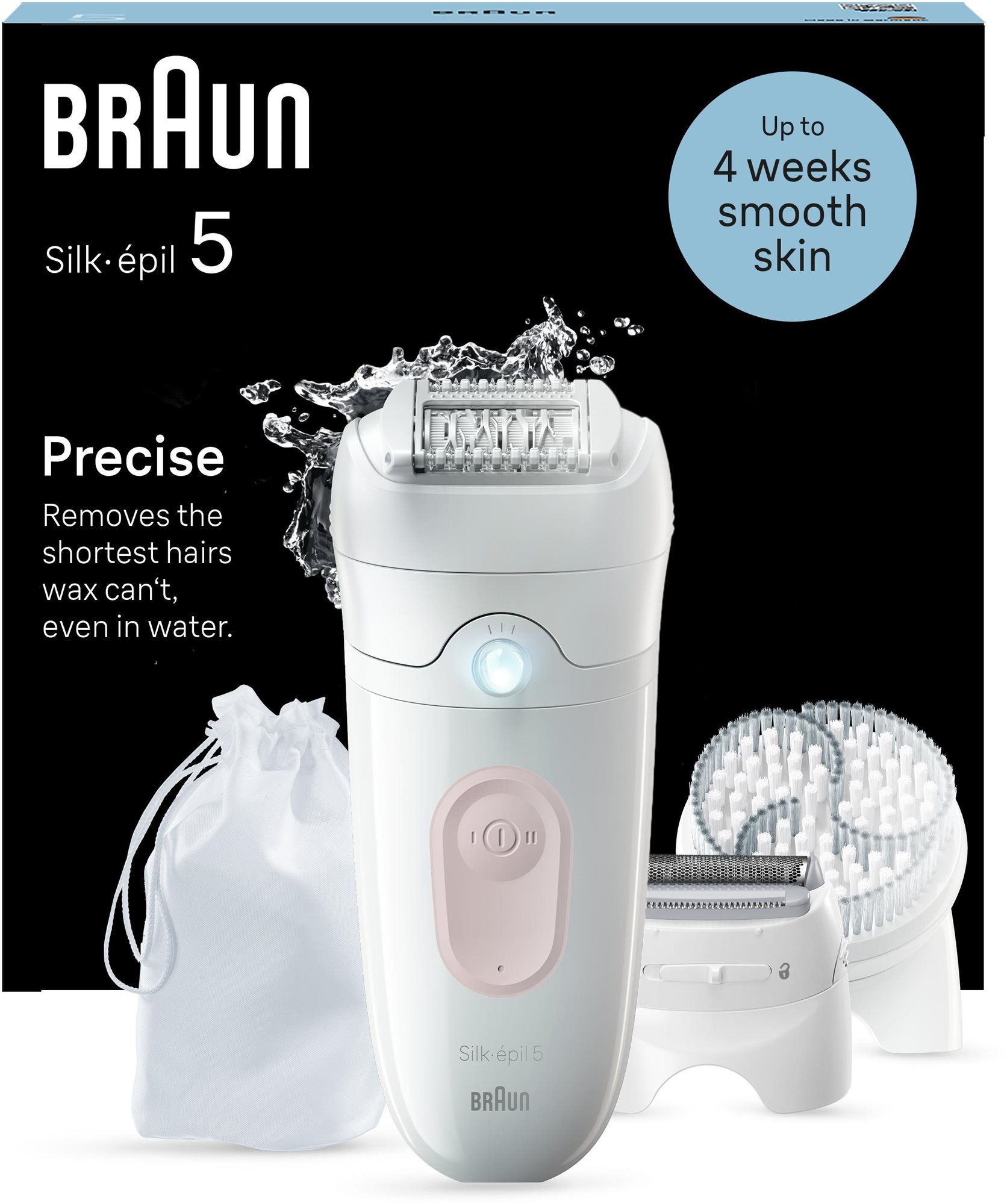 Braun Silk·épil 5 5-060, Biely/Ružový