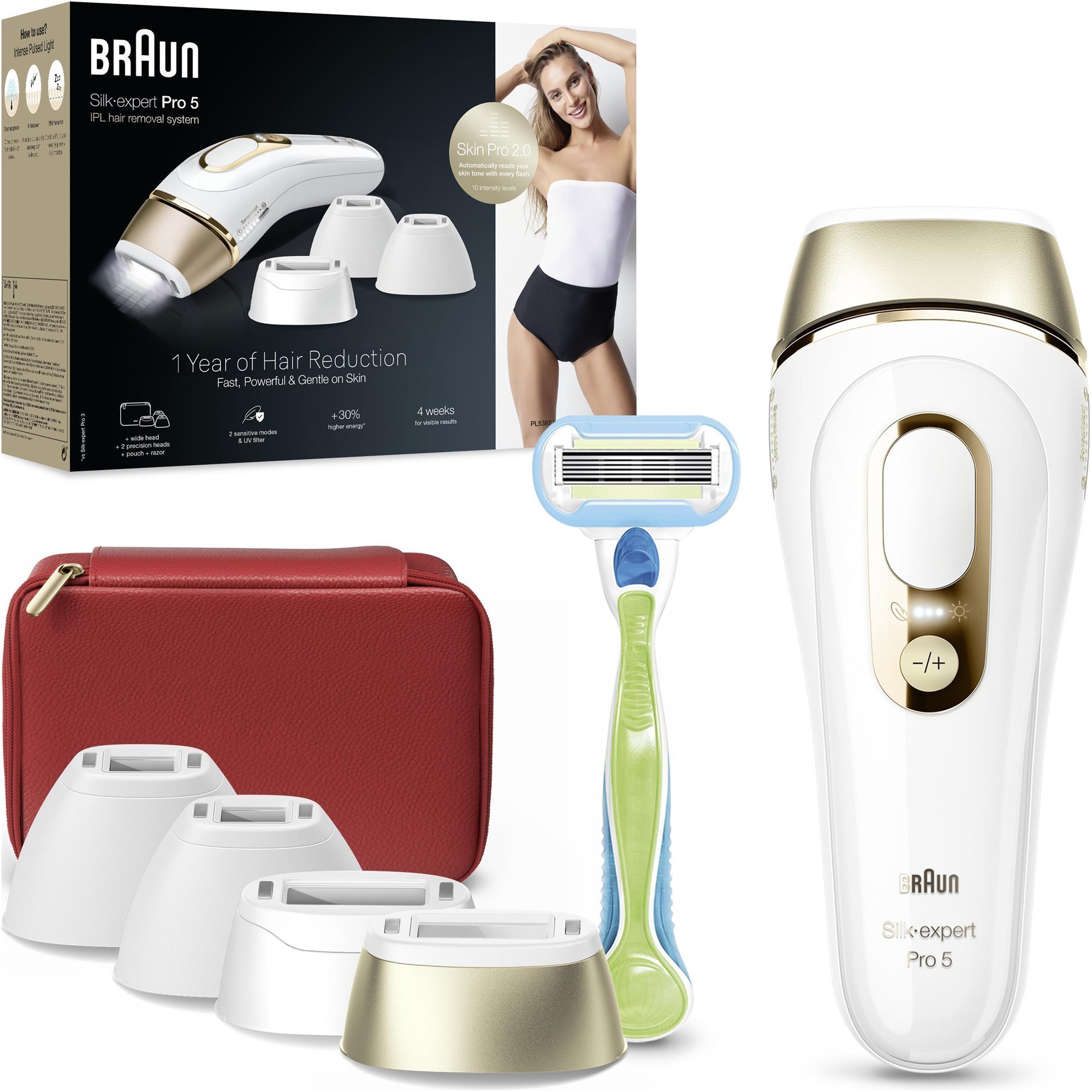 Braun IPL Silk-expert Pro 5 PL5382 + puzdro a 4 hlavice