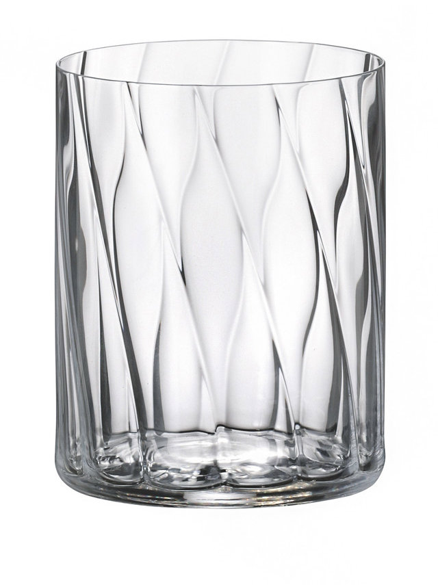 BOHEMIA ROYAL CRYSTAL Súprava pohárov na vodu Anita Spirale 390 ml 6 ks