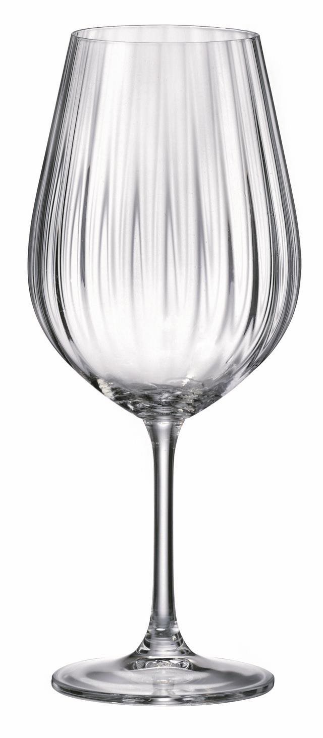 BOHEMIA ROYAL CRYSTAL Pohár na červené víno 6 ks 690 ml Sarah optic