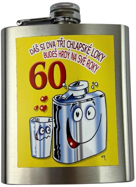 DIVJA Darčeková ploskačka Dáš si dva tři chlapské loky – 60-tka 200 ml