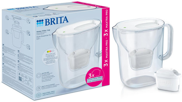 BRITA Style Essential XL biela + 3× PO