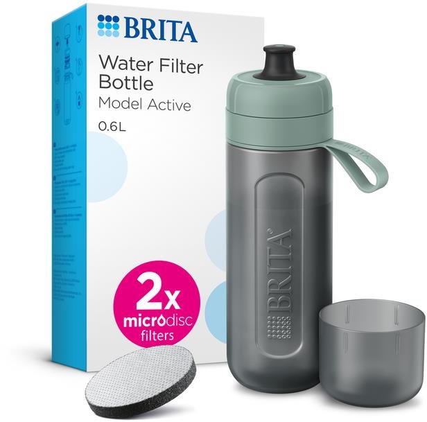 BRITA Fill & Go Active 0,6 l zelená + 2× microdisc 2024