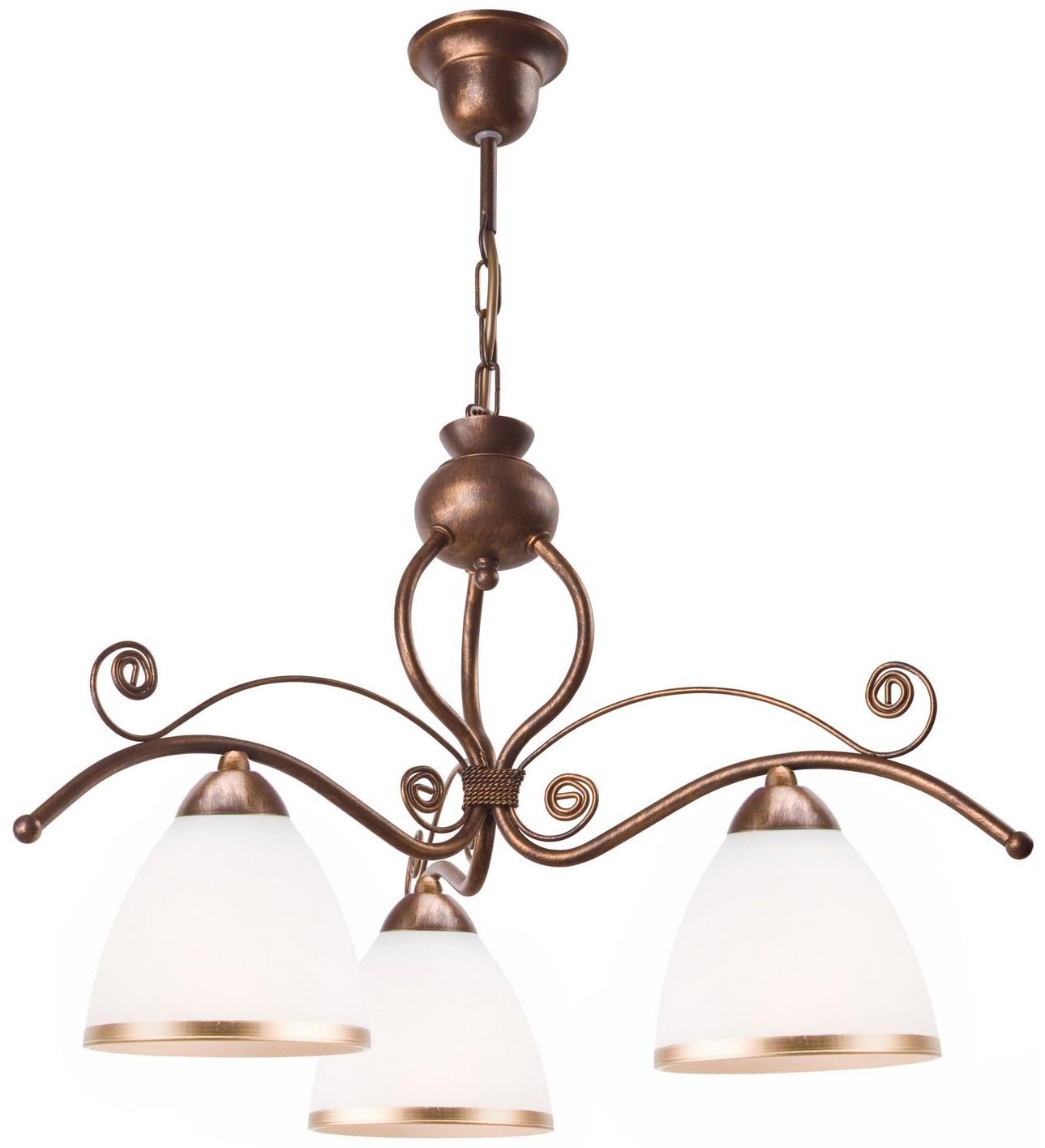 Brilagi LED Luster na reťazi ANTICO 3× E27 60 W bronz patina