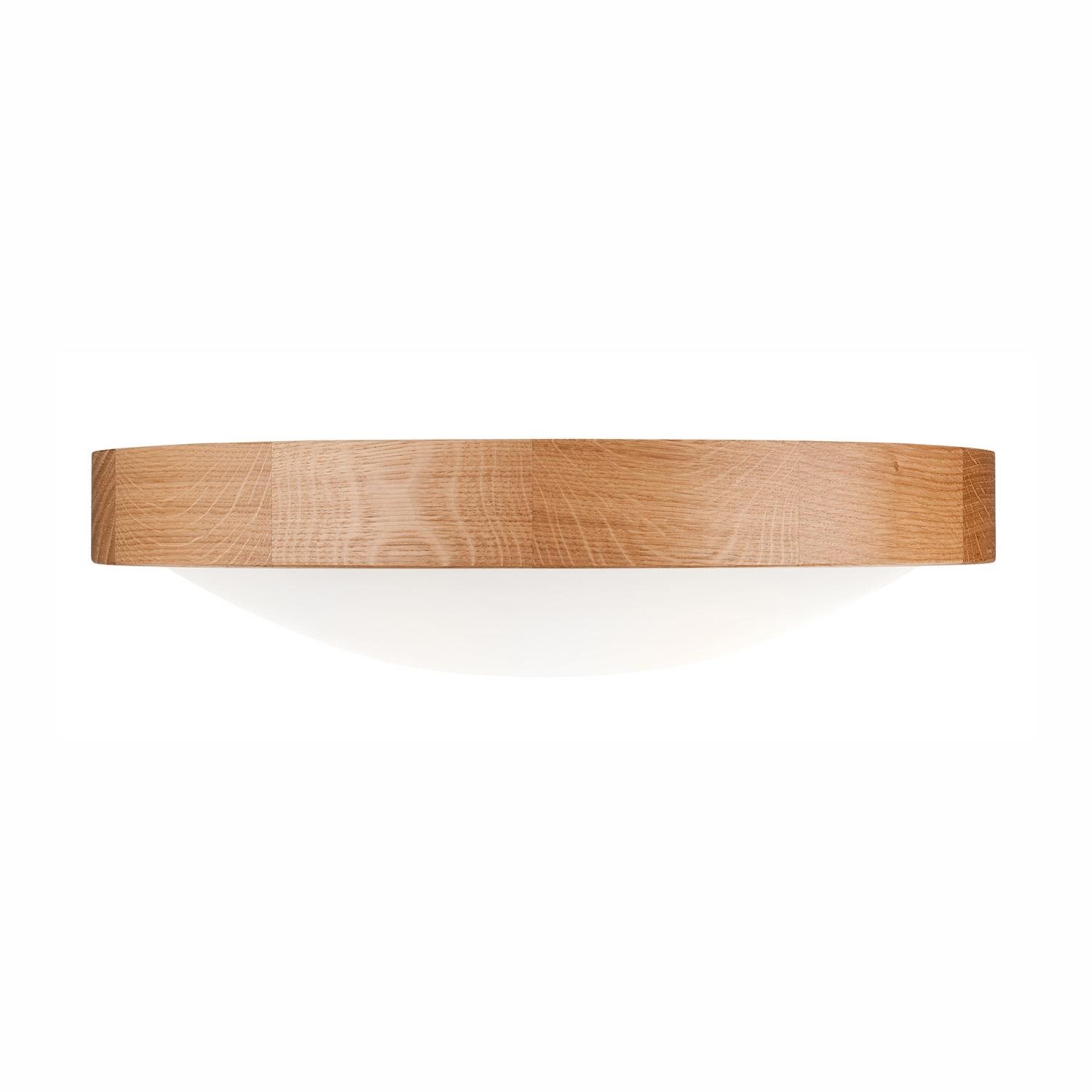 Brilagi LED Stropné svietidlo CARVALHO SLIM 2× E27 60 W dub priemer 37 cm