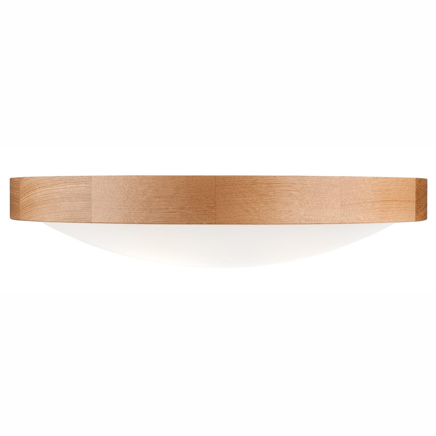 Brilagi LED Stropné svietidlo CARVALHO SLIM 3× E27 60 W dub priemer 47 cm