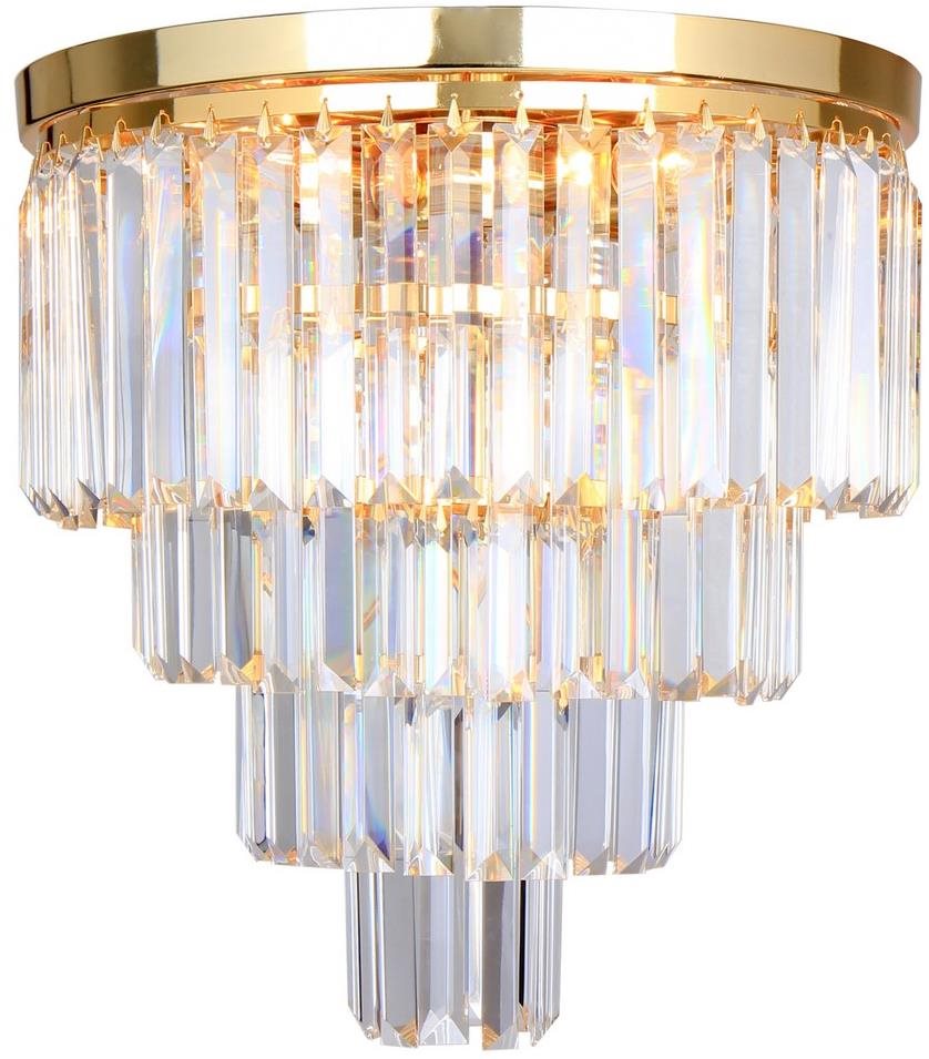 Brilagi LED Krištáľové stropné svietidlo MOZART 5× E14 40 W zlaté