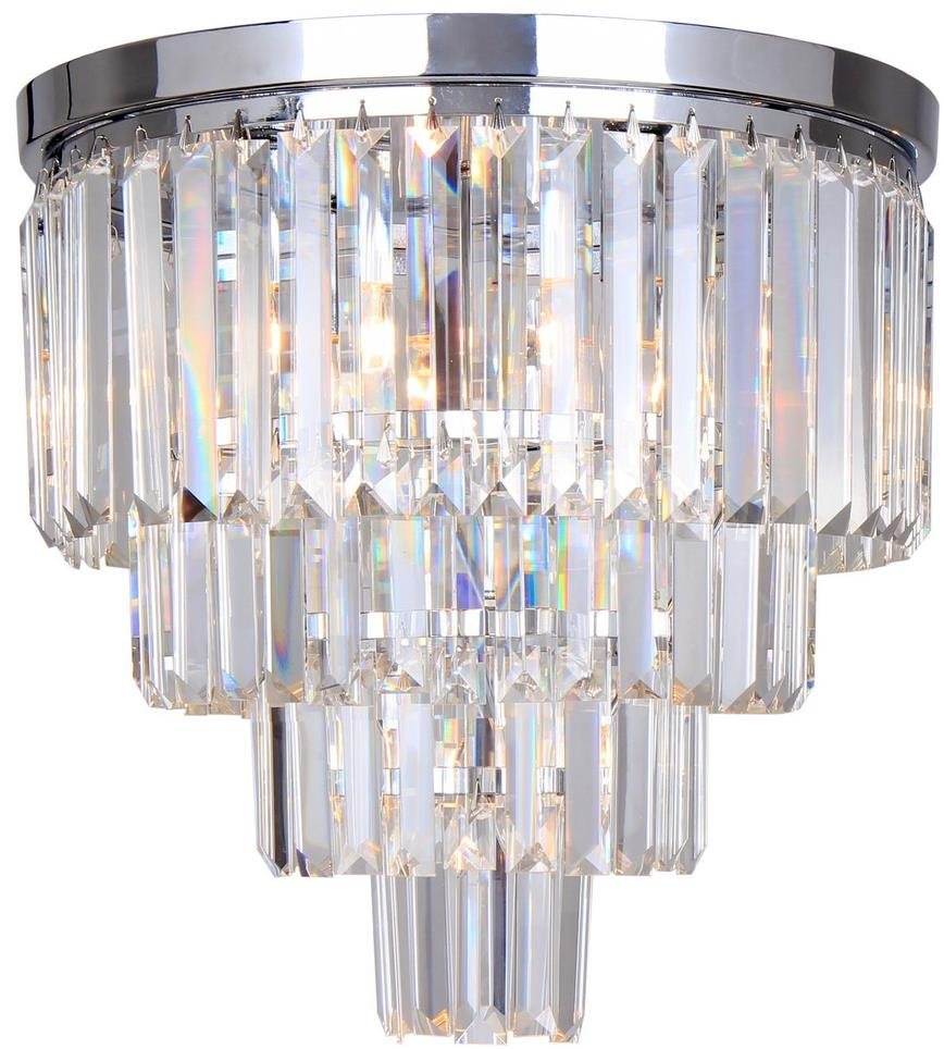 Brilagi LED Krištáľové stropné svietidlo MOZART 5× E14 40 W lesklý chróm