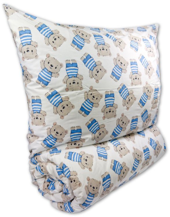 Brotex Krepové detské obliečky do malej postieľky 90 × 135, 45 × 60 cm Medvedík