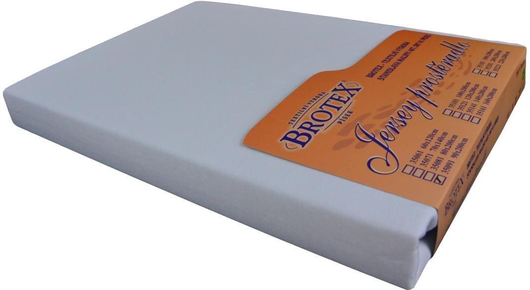Brotex Jersey prestieradlo biele, 100 × 200 cm