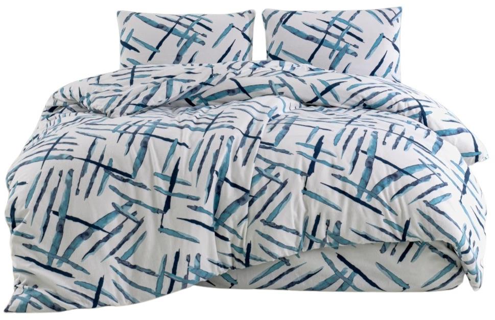 Brotex Predĺžené flanelové obliečky 140 × 220, 70 × 90 cm, Orlex blue