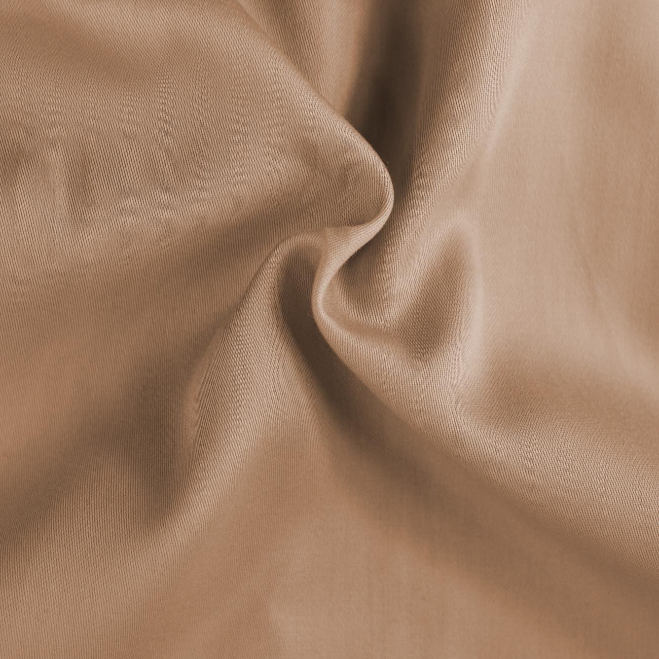 Brotex Napínacie saténové prestieradlo béžové, 180 × 200 cm dvojlôžko